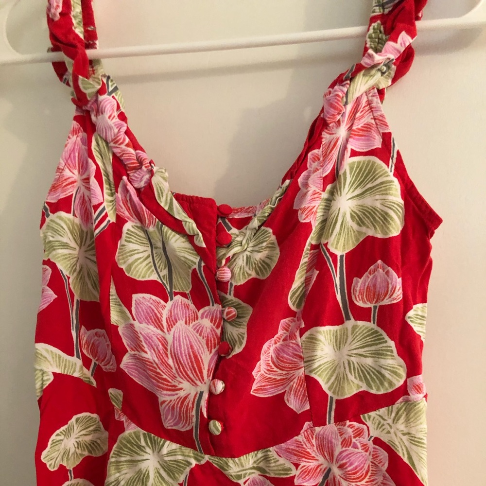 Floral dress.